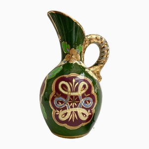 Jarrón belga vintage de cerámica esmaltada, años 30