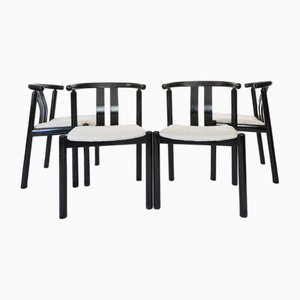 Lacquer Dining Chairs attributed to Peter Hvidt & Orla Mølgaard-Nielsen, 1960s, Set of 4