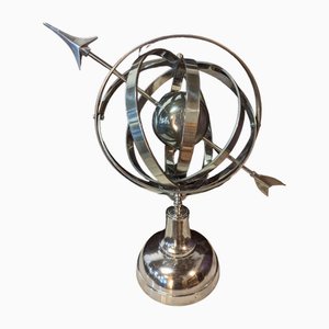 Nickel-Plated Metal Armillar Sphere