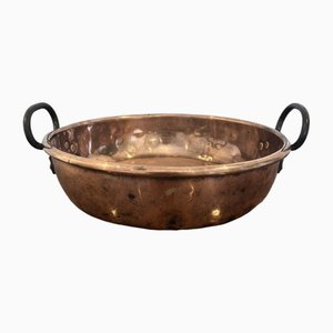 Large Antique George III Copper Pan, 1800s