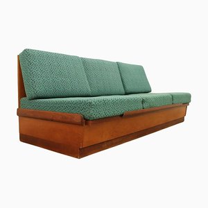 Mid-Century Sofabed in Walnut by Jindrich Halabala for Up Zavody, 1950s
