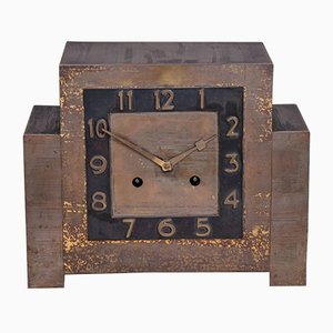 Art Deco Copper Table Clock, 1920s