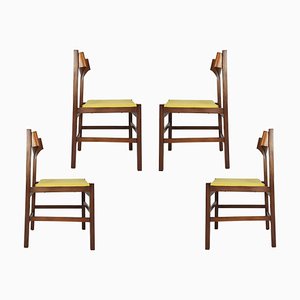 Italian Green Dining Chairs by Arch. Ramella for Luigi Sormani, 1960s, Set of 4
