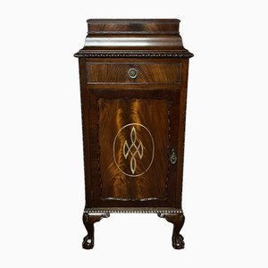 Edwardianischer Weinschrank aus Mahagoni Celleratte