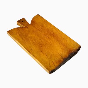 20th Century French Brown Wooden Chopping Board