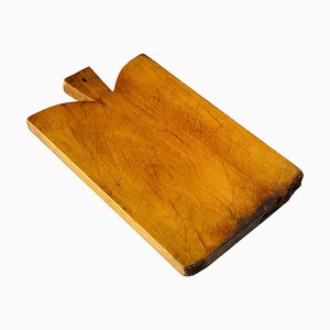 Tabla de cortar francesa de madera marrón, siglo XX