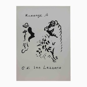 Marc Chagall, Hommage à San Lazzaro, Lithograph, 1975