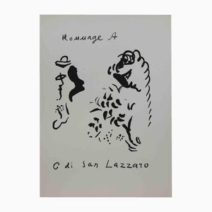 Marc Chagall, Hommage à San Lazzaro, Litografía, 1975