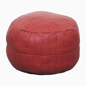 Pouf Rond Rouge-Rose, 1970s