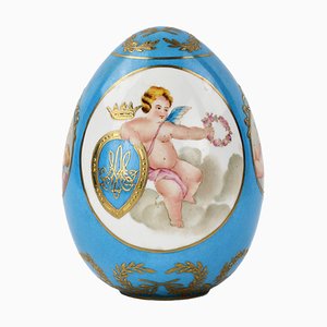 Huevo de Pascua grande de porcelana