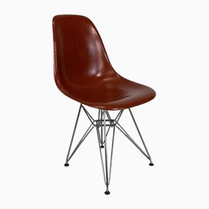 DSR Side Chair in Terracotta by Eames for Herman Miller, 1960s