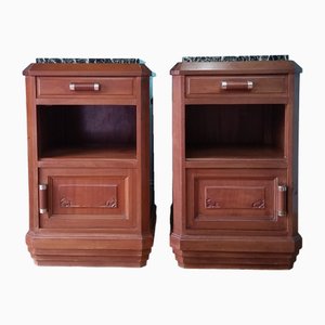 French Bedside Cabinets, Pair, 1930s, Set of 2
