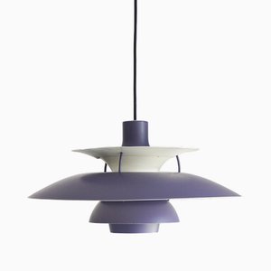 Lampada PH5 viola di Poul Henningsen per Louis Poulsen, anni '60