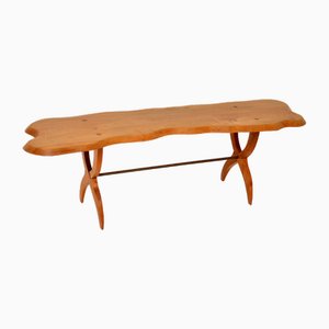 Table Basse Vintage en Orme, 1960s