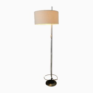Danish Floor Lamp with Height-Adjustable Shade