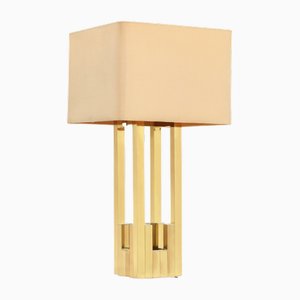 Large Lumica Brass Table Lamp, 1970s