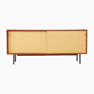 Sideboard Modell 116 mit Schiebetüren aus Seegras von Florence Knoll, 1950er