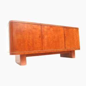 Vintage Art Deco Sideboard with Round Doors and Drawers, 1950s