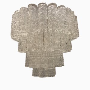 Lustre Tube en Verre Murano par Toni Zuccheri, 1960s