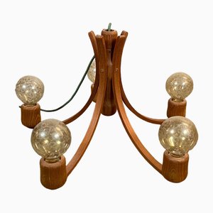 Vintage Deckenlampe aus Teak