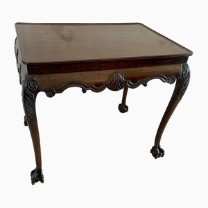 Irish George III Carved Mahogany Silver Table, 1820s