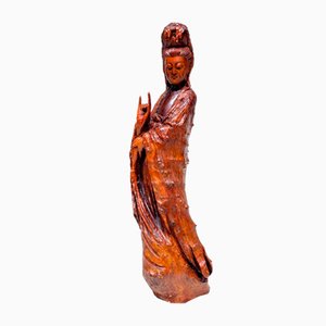 Large Wooden Goddess of Mercy Lord of Compassion Kannon Statue, Japan, 1800s