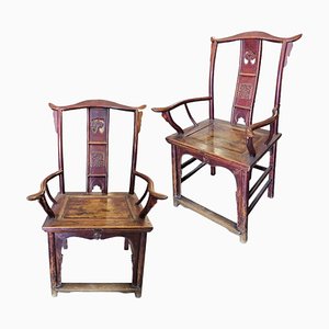 Vintage Chinese Chairs, Set of 2