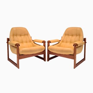 Earth MP Armchairs attributed to Percival Lafer for Percival Lafer, 1975, Set of 2