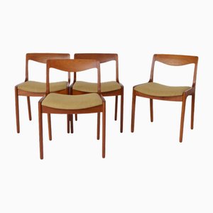 Chaises de Salle à Manger en Teck par Vilhelm Wohlert, Danemark, 1950s, Set de 4