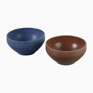 Mid-Century Swedish Bowls from Höganäs, Set of 2