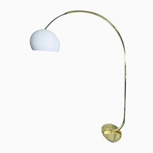 Grande Lampe en Arc Ajustable en Laiton, 1970s