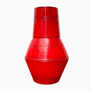 Vase Mid-Century en Céramique Rouge de Bitossi, Italie, 1960s