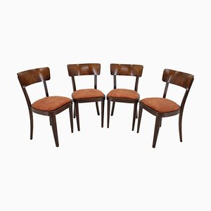 Dining Chairs, Former Czechoslovakia, 1940s, Set of 4