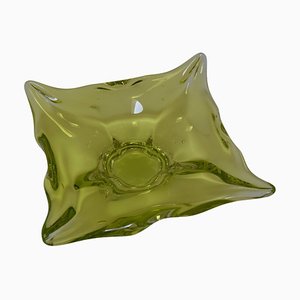 Art Glass Bowl attributed to Josef Hospodka for Glasswork Chribska, 1960s