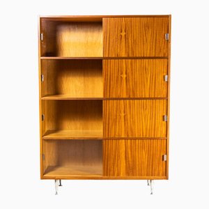 Large Mid-Century Glass Fronted Shelved Cabinet, 1960s