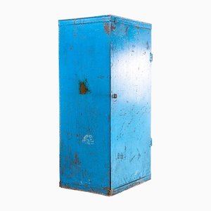 Industrial Metal Storage Cabinet Cupboard, 1950s
