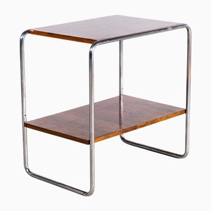 Table d'Appoint à Deux Niveaux en Noyer, 1960s