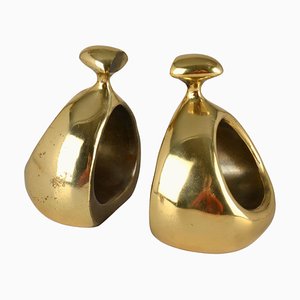 Brass Bookends by Ben Seibel for Jenfred Ware Orb, 1950s, Set of 2