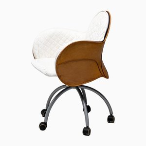 Incisa Chair in Saddle Leather by Vico Magistretti, 1993