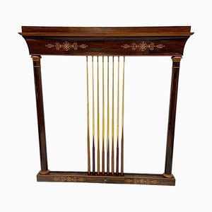 19th Century French Wall Mounted Cue Rack, 1860s