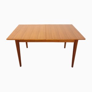 Table de Salle à Manger Extensible Vintage Scandinave en Teck, 1960s