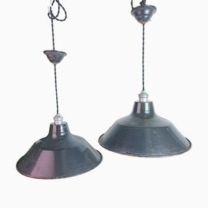 Bauhaus Industrial Lamps, 1920s, Set of 2