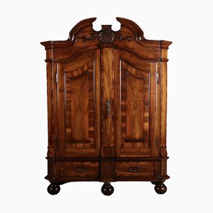 Antique Baroque Cabinet in Walnut, Schleswig-Holstein, 1750s