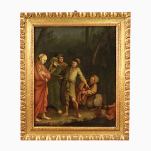 Italienischer Künstler, Figuren, 1780, Öl auf Leinwand, Gerahmt