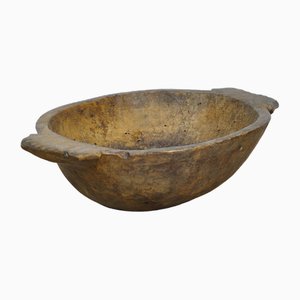 Handmade Wooden Dough Bowl, 1900s