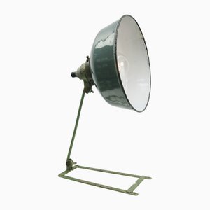 Vintage Industrial Green Metal Petrol Enamel Table Desk Light