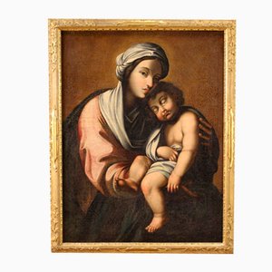 Italian Artist, Virgin & Child, 1720, Oil on Canvas, Framed