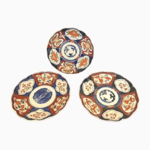 Antique Imari Plates, 1900, Set of 3