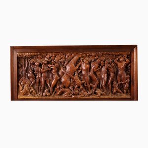 Italian Artist, High Relief, Mid-20th Century, Wood, Framed