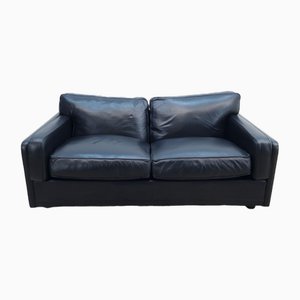 Divano Socrates in pelle nera di Poltrona Frau, Italia